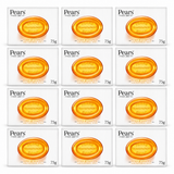 12x Pears Pure & Gentle Transparent Soap Bar Natural Oils 75g