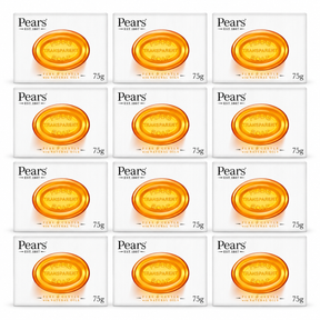 12x Pears Pure & Gentle Transparent Soap Bar Natural Oils 75g