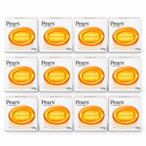 12x Pears Pure & Gentle Bar Soap 100g Glycerine Moisturising in Amber