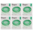 6x 3pk Pears 75g Pure & Gentle Transparent Bar Soap with Lemon Flower Extracts Bulk Pack - Green (Sensitive Skin)