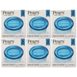 6x 3pk Pears 75g Pure & Gentle Transparent Bar Soap with Mint Extracts Bulk Pack - Blue