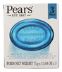 1 Pack of 3x Pears Pure & Gentle Mint Extract Soap Bar Skin Care 75g