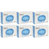 6x Pears 100g Transparent Bar Soap Bulk Pack - Pure & Gentle with Mint Extracts