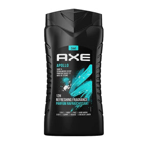 Axe 250ml Apollo 3-in-1 Body, Face & Hair Wash for Men - Frozen Pear & Cedarwood