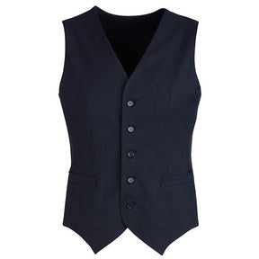 Mens Peaked Vest Waistcoat w/ Knitted Back Suit Formal Wedding Dress Up - Charcoal