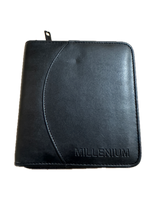 Leather Look CD Wallet Sleeve Holder Disc Ideal Storage Carry Case for 12 CDs in Black