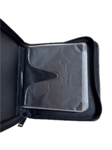 Leather Look CD Wallet Sleeve Holder Disc Ideal Storage Carry Case for 12 CDs in Black