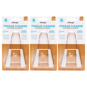 3x Dr. Tung's Copper Tongue Cleaner Scraper Pack (Dental Hygiene)