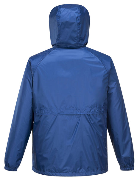 Huski Stratus Mens Waterproof Rain Jacket w/Concealed Hood - Cobalt Blue (Windproof & Packable)