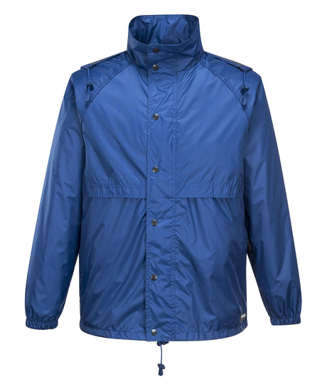 Huski Stratus Mens Waterproof Rain Jacket w/Concealed Hood - Cobalt Blue (Windproof & Packable)