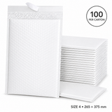 100x White Poly Bubble Mailers Padded Cushioned Postage Envelope - "Size 4" (265mm x 375mm)