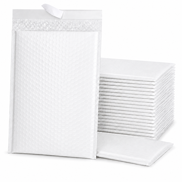 100x White Poly Bubble Mailers Padded Cushioned Postage Envelope - "Size 4" (265mm x 375mm)
