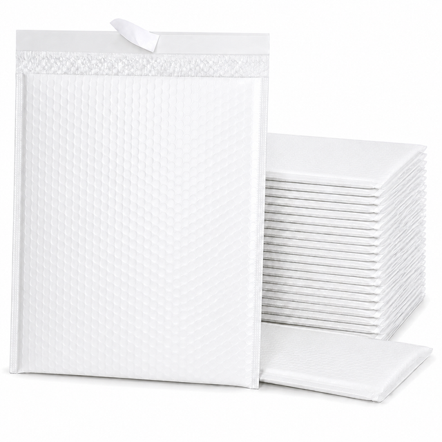 100x White Poly Bubble Mailers Padded Cushioned Postage Envelope - "Size 5" (305mm x 400mm)