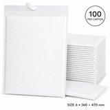 100x White Poly Bubble Mailers Padded Cushioned Postage Envelope - "Size 6" (360mm x 470mm)