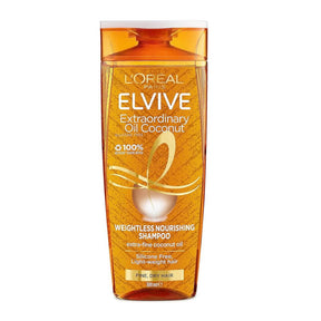 Loreal 300ml Shampoo Elvive Weightless Nourishing Extraordinary Oil Coconut Fine Dry Hair
