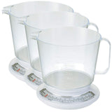 3x Propert 2.2kg Kitchen Scale with Jug Dishwasher Safe Scales