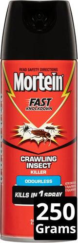 Mortein Fast Knockdown Odourless Surface Spray 250g - Crawling Insect Killer