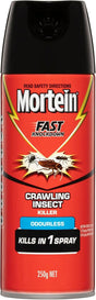 Mortein Fast Knockdown Odourless Surface Spray 250g - Crawling Insect Killer