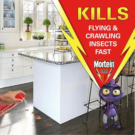 4x Mortein Fast Knockdown Multi-Insect Killer Surface Spray 300g - 2 Packs of 2