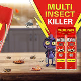 2 Packs of 2 300g Mortein Fast Knockdown Multi Insect Killer Surface Spray (4 Total)