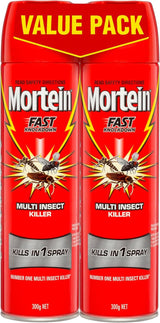 1 Pack of 2 300g Mortein Fast Knockdown Multi Insect Killer Surface Spray