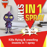 1 Pack of 2 300g Mortein Fast Knockdown Multi Insect Killer Surface Spray