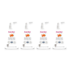 4x Euky Bear Bubble Bath 3-in-1 Hair Body Bath Kids Sensitive Skin 300ml