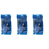 3x Rite Aid Mens Twin Blade Razors Advanced Stainless Steel Pack - Soft Grip (5 Pack)