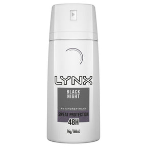 Lynx 160ml Black Night 48H Antiperspirant Deodorant (Sweat Protection)