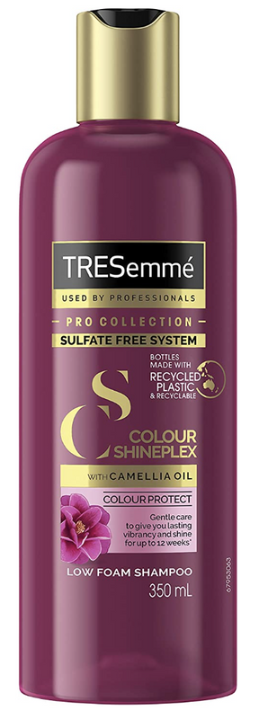 TRESemmé 350ml Low Foam Colour Protect Shampoo - Colour Shineplex with Camellia Oil