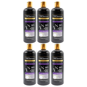 6x TRESemmé 675ml Violet Blonde Shine Purple Toning Shampoo Bulk Pack - For Blonde & Silver Hair
