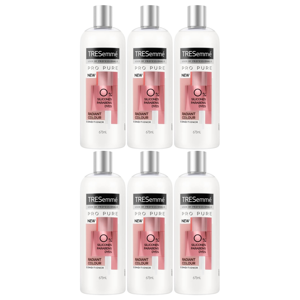 6x TRESemmé 675ml Radiant Colour Conditioner (Bulk Pack)