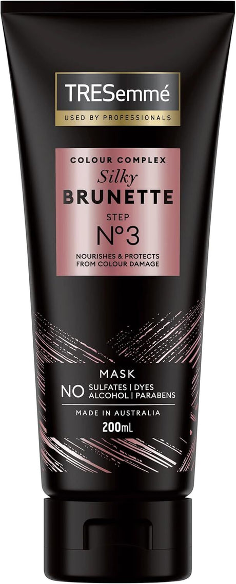 3x TRESemmé 200ml Silky Brunette Hair Mask with Colour Complex Pack - Step 3