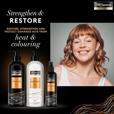 TRESemme Strengthen & Restore Treatment Spray Step 3 200mL Protein Argan Oil No Dyes Alcohol Parabens