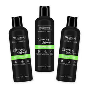 3x TRESemmé Cleanse & Replenish Shampoo Multivitamins Grape Seed Oil 350ml