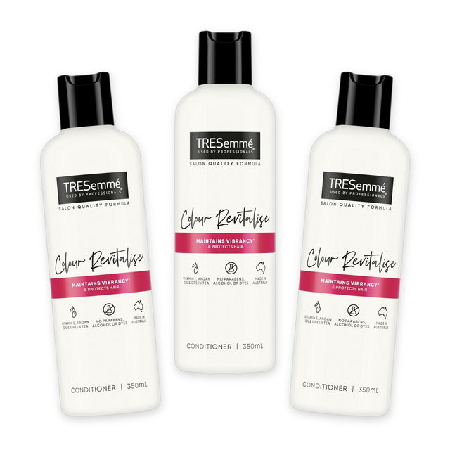 3x TRESemmé Colour Revital Hair Conditioner Vitamin E Argan Oil 350ml