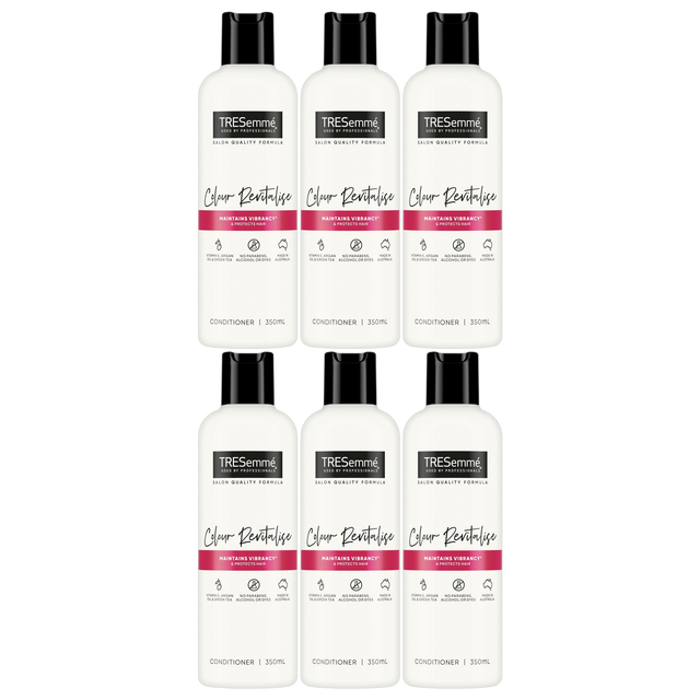 6x TRESemmé 350ml Colour Revital Hair Conditioner Bulk Pack - Vitamin E & Argan Oil