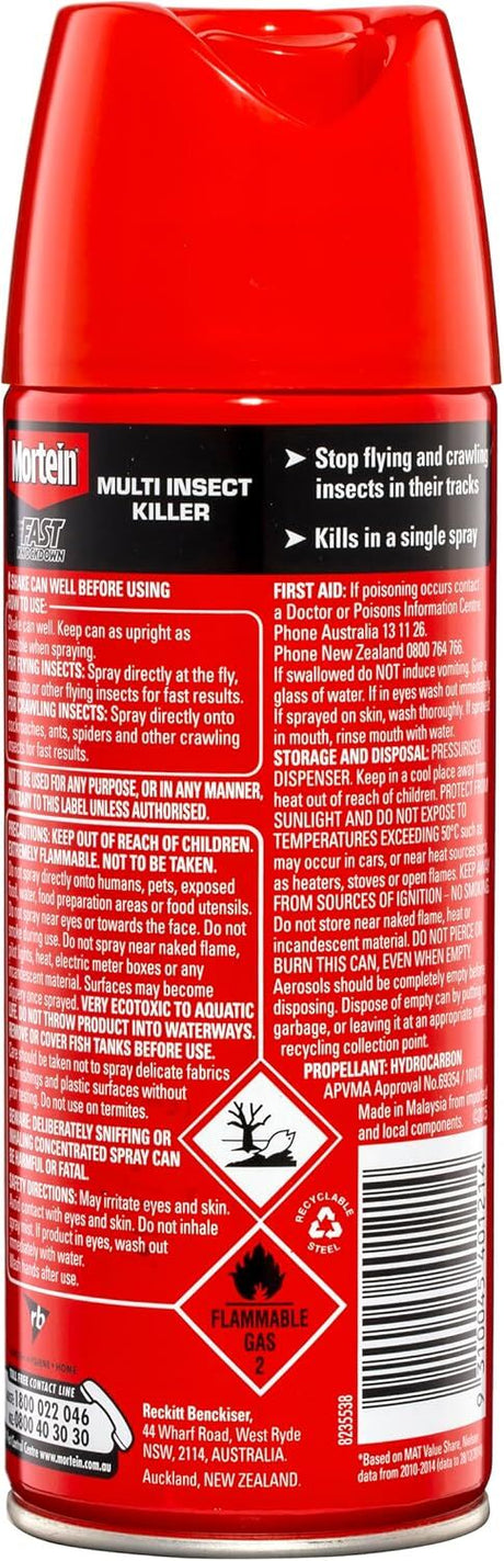 Mortein Fast Knockdown Aerosol Multi-Insect Killer 200g