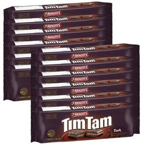 12x Arnott's Tim Tam Dark Chocolate Biscuits 200g - 1 Packet (Fresh Australian Batch)