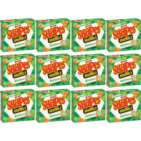 12x Arnott's Shapes Barbecue Cracker Biscuits 175g Bulk Pack - Product of Australia (Fresh Batch)