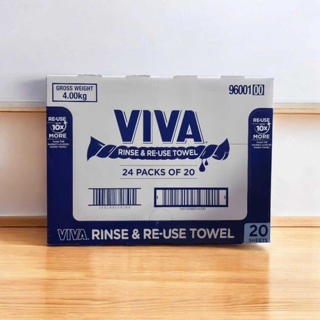 480x Viva Bulk Reusable Paper Towel (Rinse & Re-Use) - 20 Sheets x 24 Packs