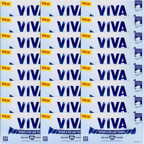 480x Viva Bulk Reusable Paper Towel (Rinse & Re-Use) - 20 Sheets x 24 Packs