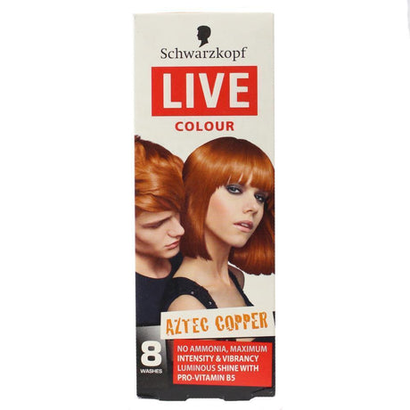 SCHWARZKOPF LIVE COLOUR 8 WASHES HAIR COLOUR AZTEC COPPER