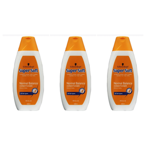 3x Schwarzkopf 400ml Super Soft Conditioner Normal Balance (Pack)