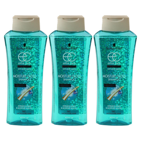 3x Schwarzkopf 400mL Extra Care Shampoo Moisture Gloss (Pack)