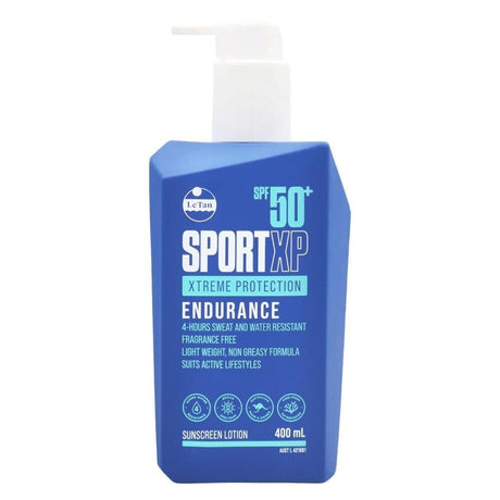 3x Le Tan Sport XP Xtreme Protection Endurance Sunscreen Lotion SPF50+ 400mL