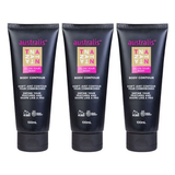 3x Australis 100ml AC On Tour Body Tan Contour Cream Bulk Pack (Wash-Off Lotion)