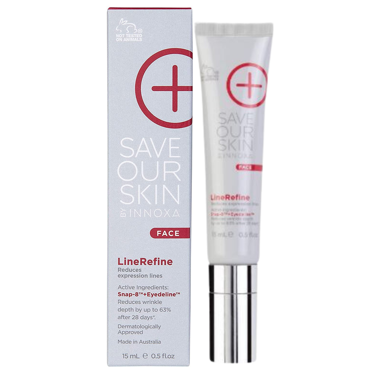 Innoxa 15mL Save Our Skin Face Linerefine Rerduces Wrinkle Line and Expression Line