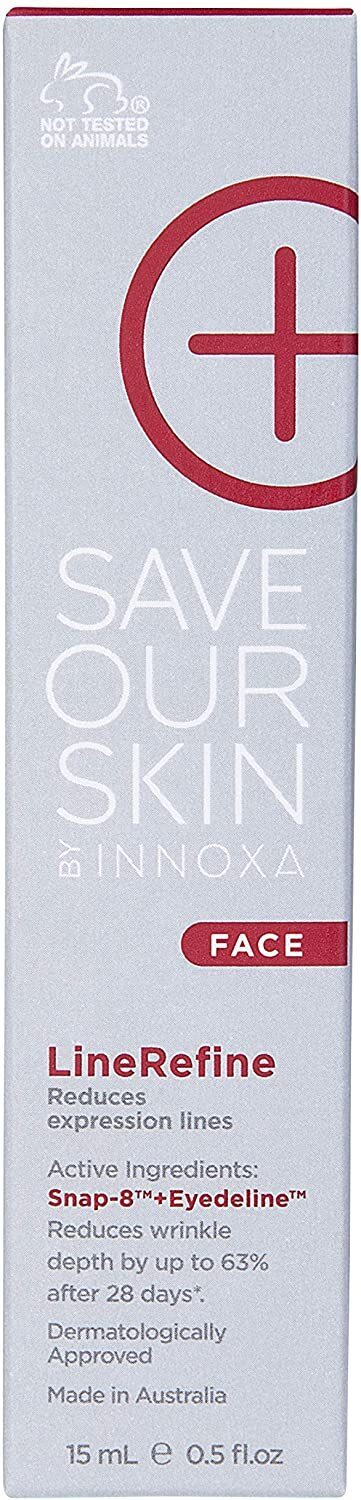 3x Innoxa 15ml Save Our Skin Face Line Refine Pack - Reduces Wrinkles & Expression Lines
