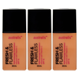 3x Australis Fresh & Flawless Full Coverage Foundation SPF15 - Sunkissed (Bulk Pack)